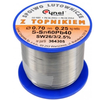 SPOIWO LUTOWNICZE Sn60Pb40 0,7/250