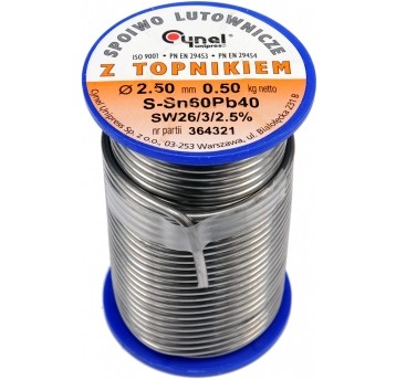 SPOIWO LUTOWNICZE Sn60Pb40 2,5/500