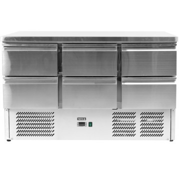 STÓŁ CHŁODNICZY 368L Z 6 SZUFLADAMI