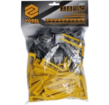 SYSTEM POZIOMOWANIA 1,5MM, 50 + 50SZT