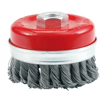 SZCZOTKA CZOŁOWA 100MM,DRUT SPLATANY