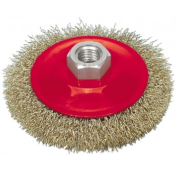 SZCZOTKA TARCZOWA 115MM,DRUT KARBOWANY