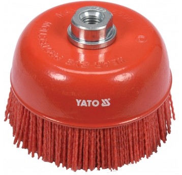 SZCZOTKA TARCZOWA 125MM M14 NYLON RED