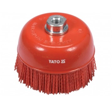 SZCZOTKA TARCZOWA 125MM M14 NYLON RED