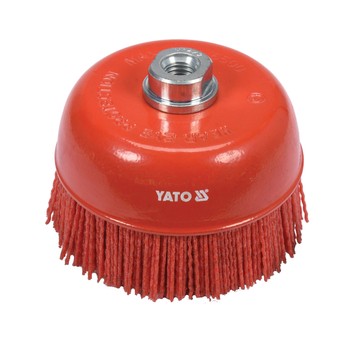 SZCZOTKA TARCZOWA 125MM M14 NYLON RED