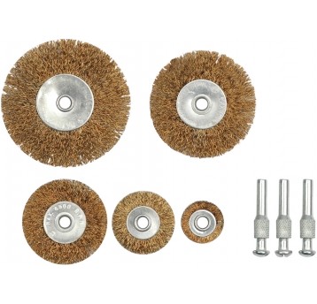 SZCZOTKI DRUCIANE OKRĄGŁE 5 SZT