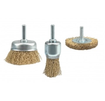 SZCZOTKI DRUCIANE Z TRZPIENIEM 3 cz.