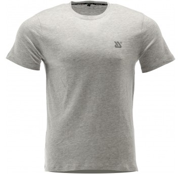 T-SHIRT BASIC SZARY MELANŻ R. S