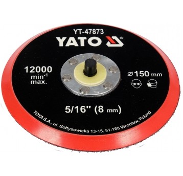 TALERZ POLERSKI 150MM Z RZEPEM, 5/16