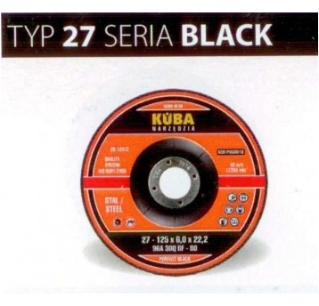 TARCZA 27 125X6X22,2 96A30QBF-80 BLACK PERFECT