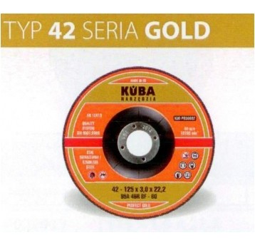 TARCZA 42 125X3X22,2 95A46RBF-80 PERFECT GOLD
