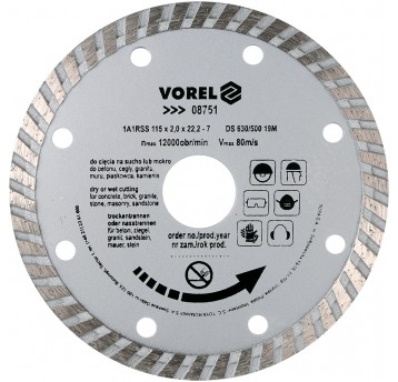 TARCZA DIAMENTOWA 115MM /TURBO/