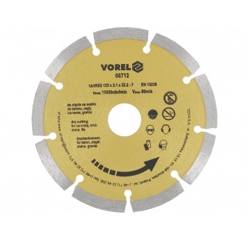 TARCZA DIAMENTOWA 125MM SEGMENTOWA