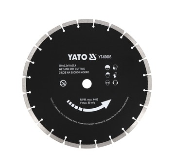 TARCZA DIAMENTOWA DO BETONU 350x25,4MM