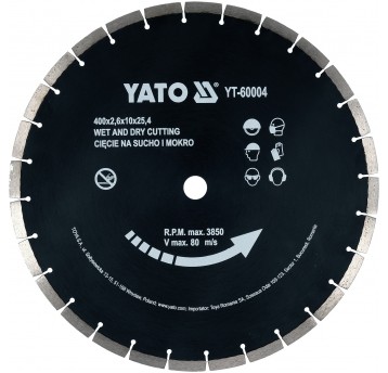 TARCZA DIAMENTOWA DO BETONU 400x25,4MM