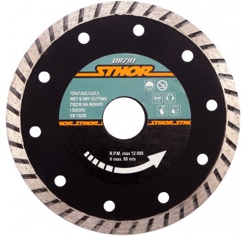 TARCZA DIAMENTOWA "TURBO" - 125MM