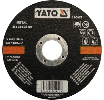 TARCZA DO CIĘCIA METALU 115x2,5x22