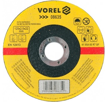 TARCZA DO CIĘCIA METALU 125X2,5X22