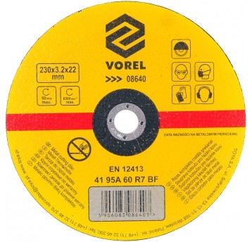 TARCZA DO CIĘCIA METALU 230X3,2X22
