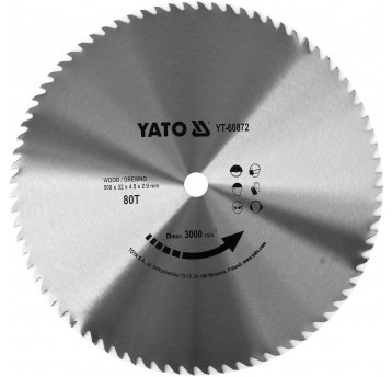 TARCZA DO DREWNA BEZ WIDII 500X80TX32MM