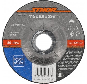 TARCZA DO SZLIFOWANIA METALU 115X6,0X22