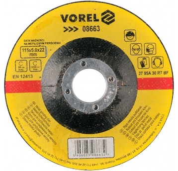 TARCZA DO SZLIFOWANIA METALU 115X6,0X22