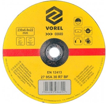 TARCZA DO SZLIFOWANIA METALU 230X6,8X22