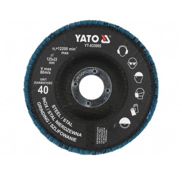 TARCZA LIST. NIEB. P40 125MM