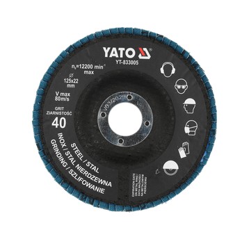 TARCZA LIST. NIEB. P40 125MM