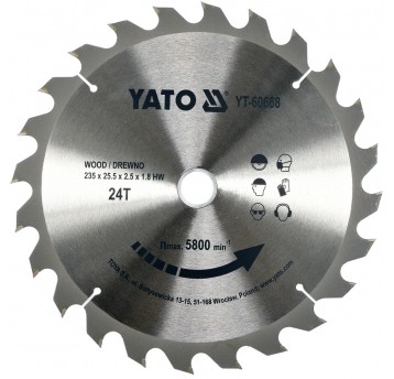 TARCZA WIDIOWA DO DREWNA 235X24TX25,5MM