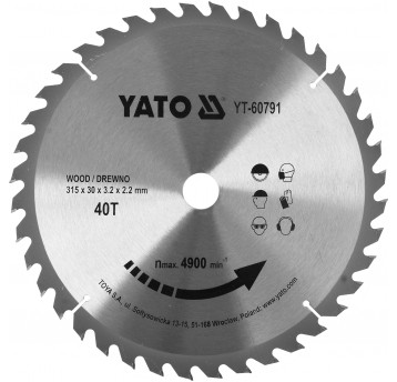 TARCZA WIDIOWA DO DREWNA 315X40TX30MM