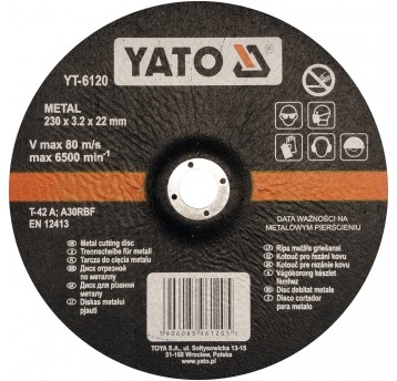 TARCZA WYP. DO CIĘCIA METALU 230x3,2