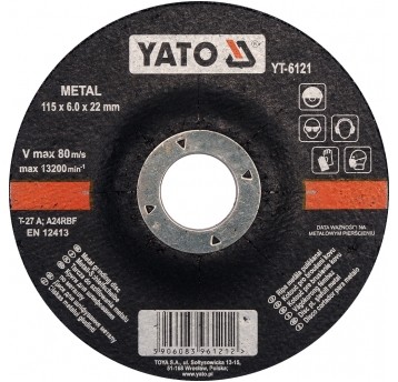 TARCZA WYP. DO SZLIF. METALU 115x6,0