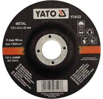 TARCZA WYP. DO SZLIF. METALU 115X8,0