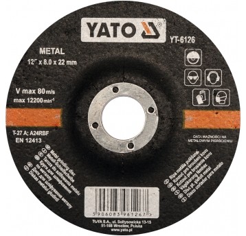 TARCZA WYP. DO SZLIF. METALU 125x8,0
