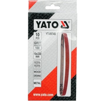 TAŚMA ŚCIERNA BEZKOŃ 10SZT P100 10X330MM