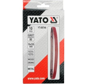 TAŚMA ŚCIERNA BEZKOŃ. 10SZT P80 10X330MM