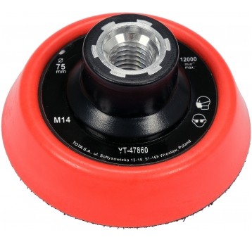 UCHWYT MOCUJĄCY 75MM Z RZEPEM, M14