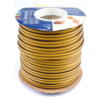 USZCZELKA EPDM TYP D BRĄZ 100M