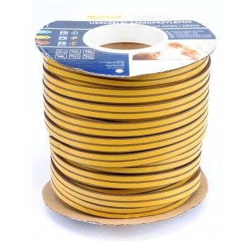 USZCZELKA EPDM TYP P BRĄZ 100M