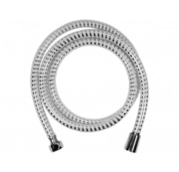 WĄŻ PRYSZNICOWY 1.5M PVC CHROM-BIAŁY