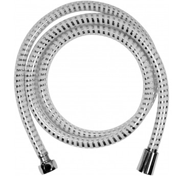 WĄŻ PRYSZNICOWY 1.5M PVC CHROM-BIAŁY