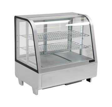 WITRYNA CHŁODNICZA 100L 68x45x67 SREBRNA