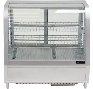 WITRYNA CHŁODNICZA 100L 68x45x67 SREBRNA