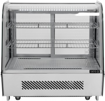 WITRYNA CHŁODNICZA 120L 70x56x68 SREBRNA