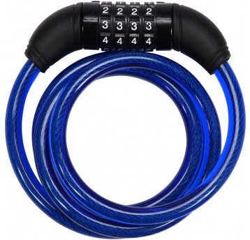 ZAPIĘCIE ROWEROWE Z ZAMK SZYFR.10MMx1,2M