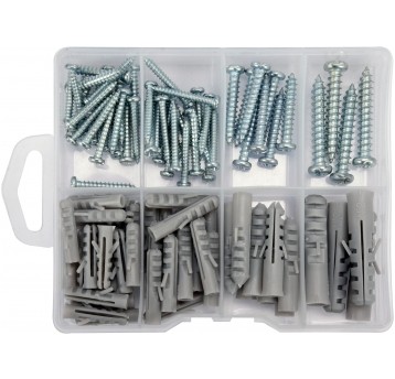 ZES WKRĘTÓW I KOŁKÓW ROZPOROWYCH 104SZT