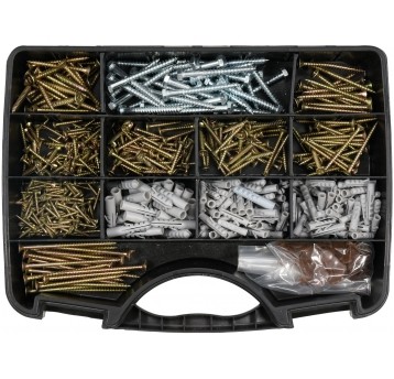 ZES WKRĘTÓW I KOŁKÓW ROZPOROWYCH 620SZT