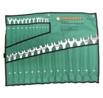 Zestaw 26szt. kluczy płasko-oczkowych 6-32mm