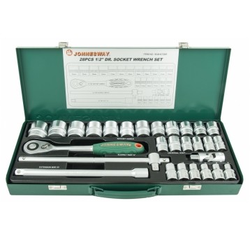 Zestaw 28szt. narzędzi 1/2" 8-34mm